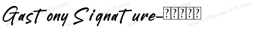 Gastony Signature字体转换